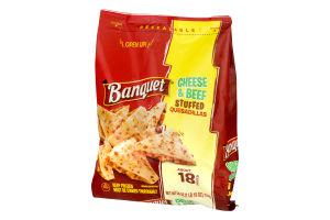 Banquet Cheese & Beef Stuffed Quesadillas - 18 CT