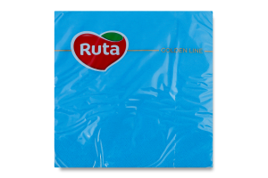 Салфетки бумажные 3-х слойные синие с ароматом экзотик 325х325мм Golden line Ruta 20шт