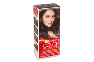 Крем-краска для волос Color Sensation Каштановый перламутр №4.0 Garnier