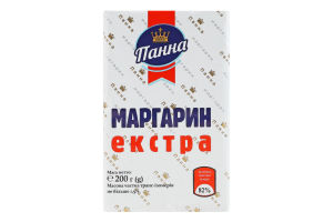 Маргарин 82% столовый Экстра Панна м/у 200г