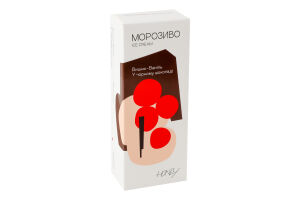 Морозиво у чорному шоколаді Вишня-ваніль Honey к/у 90г
