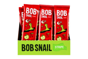 Конфета фруктово-ягодная Яблочно-вишневый страйп Bob Snail м/у 14г