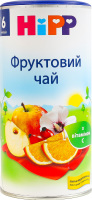 Чай для дітей від 6міс сухий швидкорозчинний фруктовий Hipp тубус 200г