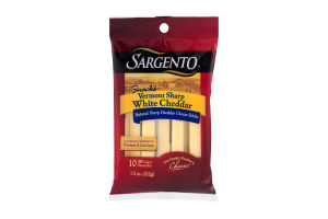 Sargento Snacks Vermont Sharp White Cheddar Cheese Sticks - 10 CT