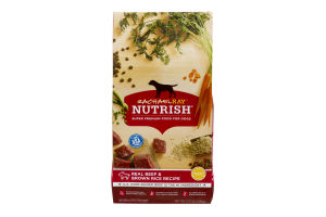 Rachael Ray Nutrish Super Premium Food For Dogs Real Beef & Brown Rice Recipe