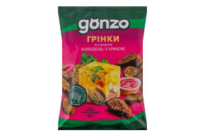 Сухарики ржаные со вкусом холодца с хреном Гренки Gonzo м/у 50г