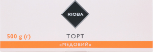 Торт Медовый RIOBA к/у 500г