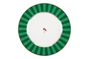 Тарілка PIP Studio LoveBirds Stripes смар-зел 21см