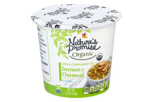 Nature's Promise Organic Instant Oatmeal Apple Cinnamon
