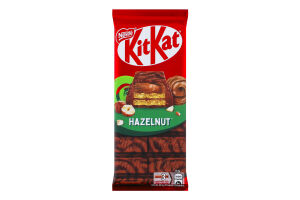 Шоколад молочный и черный с вафлей и начинкой Hazelnut Kit Kat м/у 99г