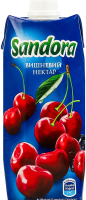 Нектар осветленный пастеризованный вишневый Sandora т/п 500мл