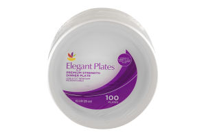 Ahold Elegant Plates Premium Strength Dinner Plate 10.3 IN - 100 CT