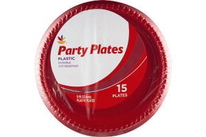 Ahold Plates Party Plastic 9 Inch - 15 CT