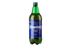 Пиво 1л 4.5% светлое фильтрованное пастеризованное Премиум Лагер Haisenberg п/бут