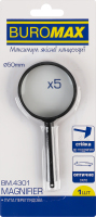 Лупа просмотровая x5 d50мм №ВМ.4301 Buromax 1шт