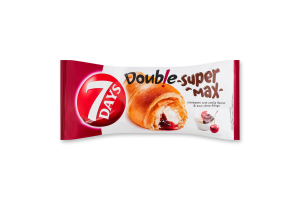 Круассан со вкусом ванили и вишневой начинкой Double Super Max 7 Days м/у 110г
