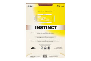 Колготки жіночі Instinct Slim 40den 3 natural