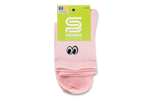 Шкарпетки підліткові з вишивкою висока резинка класичні р.20-24 Premier Socks