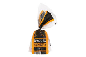 Хлеб половинка в нарезке тостовый Кукурузный Bread4U м/у 250г