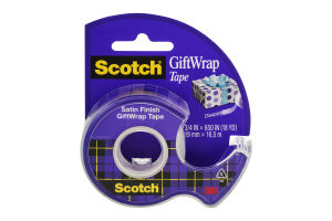 Scotch Gift Wrap Tape Satin Finish