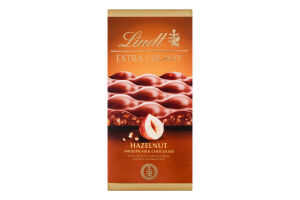 Шоколад молочный с фундуком Extra creamy Lindt к/у 80г
