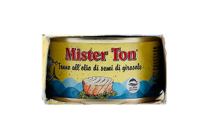 Тунец в подсолнечном масле Mister Ton к/у 3х80г