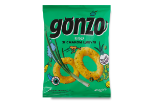 Кольца кукурузные со вкусом лука Gonzo м/у 40г