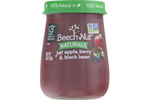 Beech-Nut Naturals Just Apple, Berry & Black Bean Stage 3