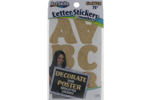 ArtSkills Letter Stickers & Numbers Glitter - 72 CT