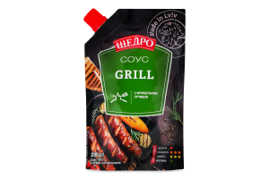 Соус з французькою гірчицею пастеризований Гриль Щедро д/п 200г