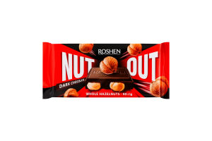 Шоколад черный Whole hazelnuts Nut Out Roshen м/у 90г