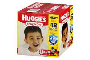 Huggies Snug & Dry Diapers Size 6 - 60 CT