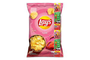Чипсы картофельные Краб Lay's м/у 120г