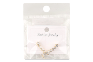 Сережки жовтий метал з камінцями в асортименті