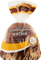 Хліб житній половинка в нарізці Традиційний Добрий м/у 0.3кг