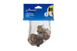 Ahold Companion Smoked Pig Saddle Bones - 2 CT