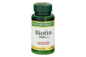 Nature's Bounty Biotin 5000 MCG Rapid Release Softgels - 72 CT