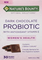 Nature's Bounty Optimal Solutions Dark Chocolate Probiotic Women's Health - 30 CT