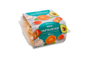 Печенье сдобное песочно-выемчатое Тарталетки Novus к/у 300г