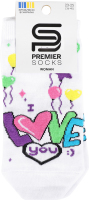Шкарпетки жін Premier socks LoveYou з кульк р23-25