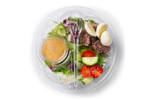 Салат з тунцем та перепелиними яйцями