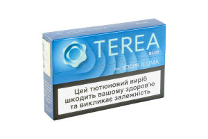 Изделие табакосодержащее для электрического нагревания с фильтром Terea Blue 20шт