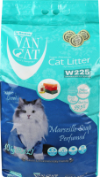 Наполнитель кошачий белый Marseille soap perfumed Super Premium VanCat 10кг