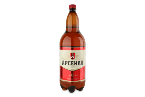 Пиво 1.96л 8% светлое пастеризованное Крепкое Арсенал п/бут