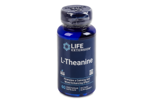 Добавка диетическая вегетарианские капсулы 100мг L-теанин Life Extension 60шт