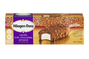 Haagen-Dazs Vanilla Milk Chocolate Almond Ice Cream Bar