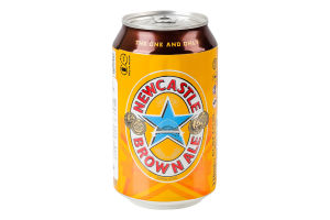 Пиво 330мл 4.7% напівтемне пастеризоване Brown Ale Newcastle з/б
