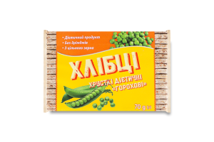 Хлебцы хрустящие диетические Гороховые ТОВ ВП Лавка Здоров'я м/у 70г