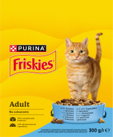 Корм сухий повнораціонний для стерилізованих котів з лососем та овочами Friskies к/у 300г