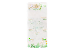 Підгузки Нейча міні 2 3-6кг 40шт Гіглс